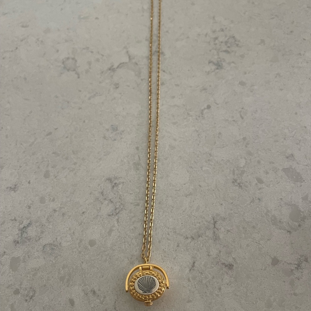 Nantucket plated Gold Minimalist Pendant Necklace